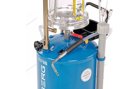 Цена на NORDBERG (2379B) Установка для сбора масла пневматическая, 65 л, синяя