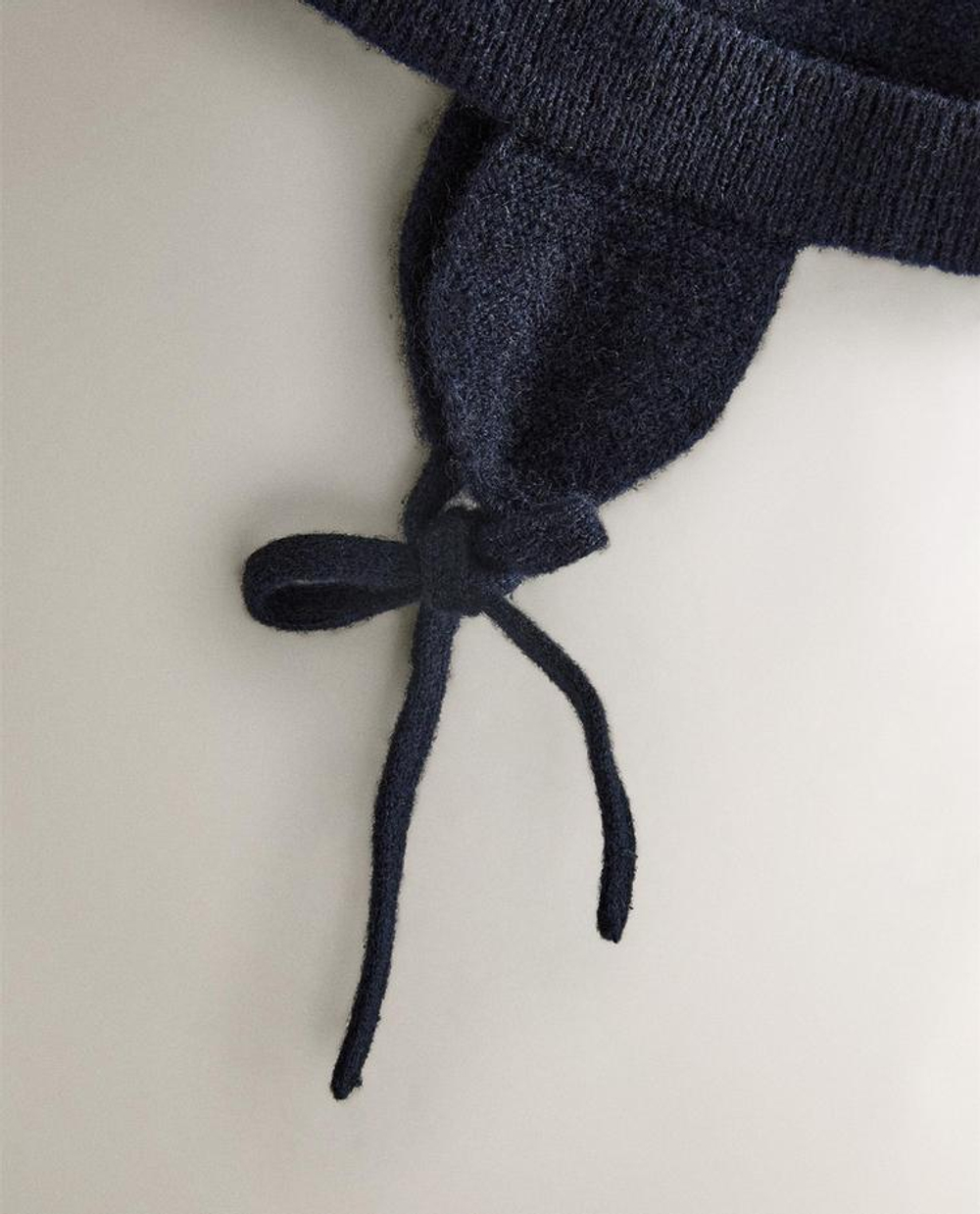 ZARA HOME ДЕТСКАЯ ШАПКА ИЗ КАШЕМИРА С ПОМПОНОМ, СИНИЙ