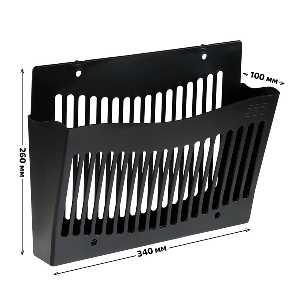 Лоток СТАММ настенный, черный
