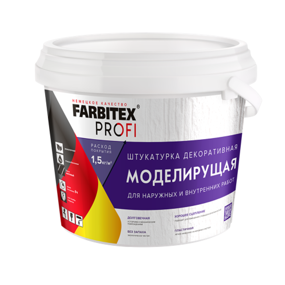 Штукатурка моделирующая (25 кг/15,6л.) FARBITEX PROFI