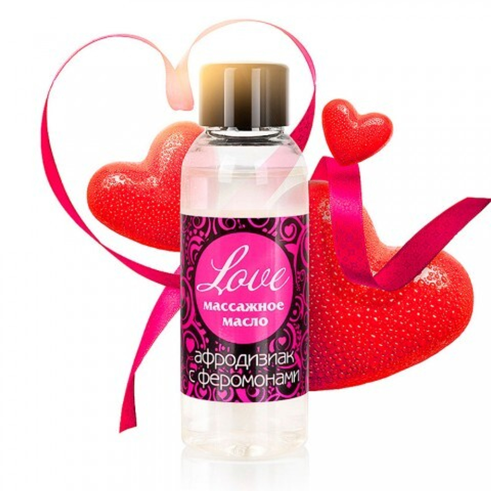 Массажное масло с феромонами LOVE, флакон, 50 мл