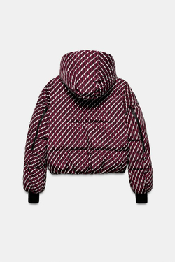 ZARA ВОДОНЕПРОНИЦАЕМАЯ КУРТКА, БУРГУНДИ