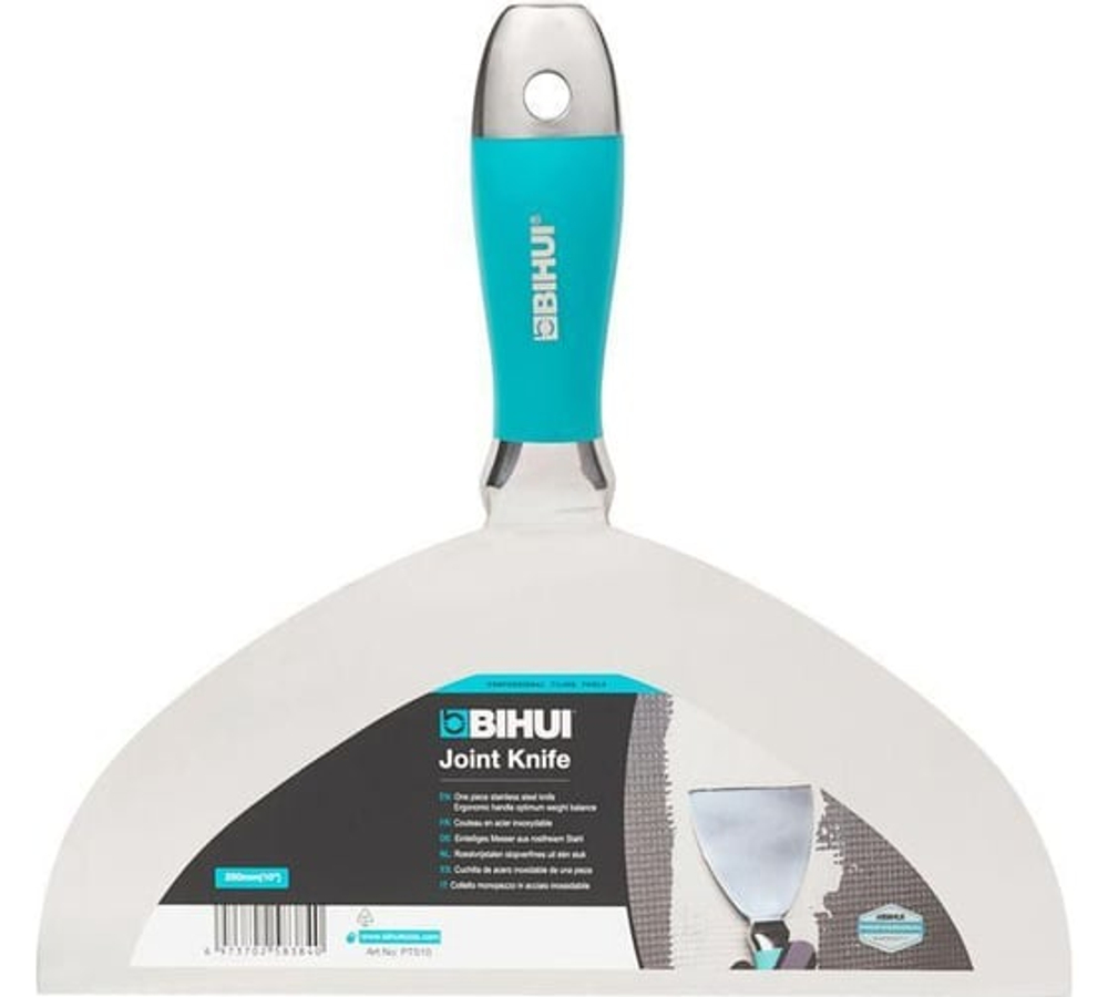 Шпатель малярный BIHUI 10 дюймов (250 мм) из нержавеющей стали PTS10