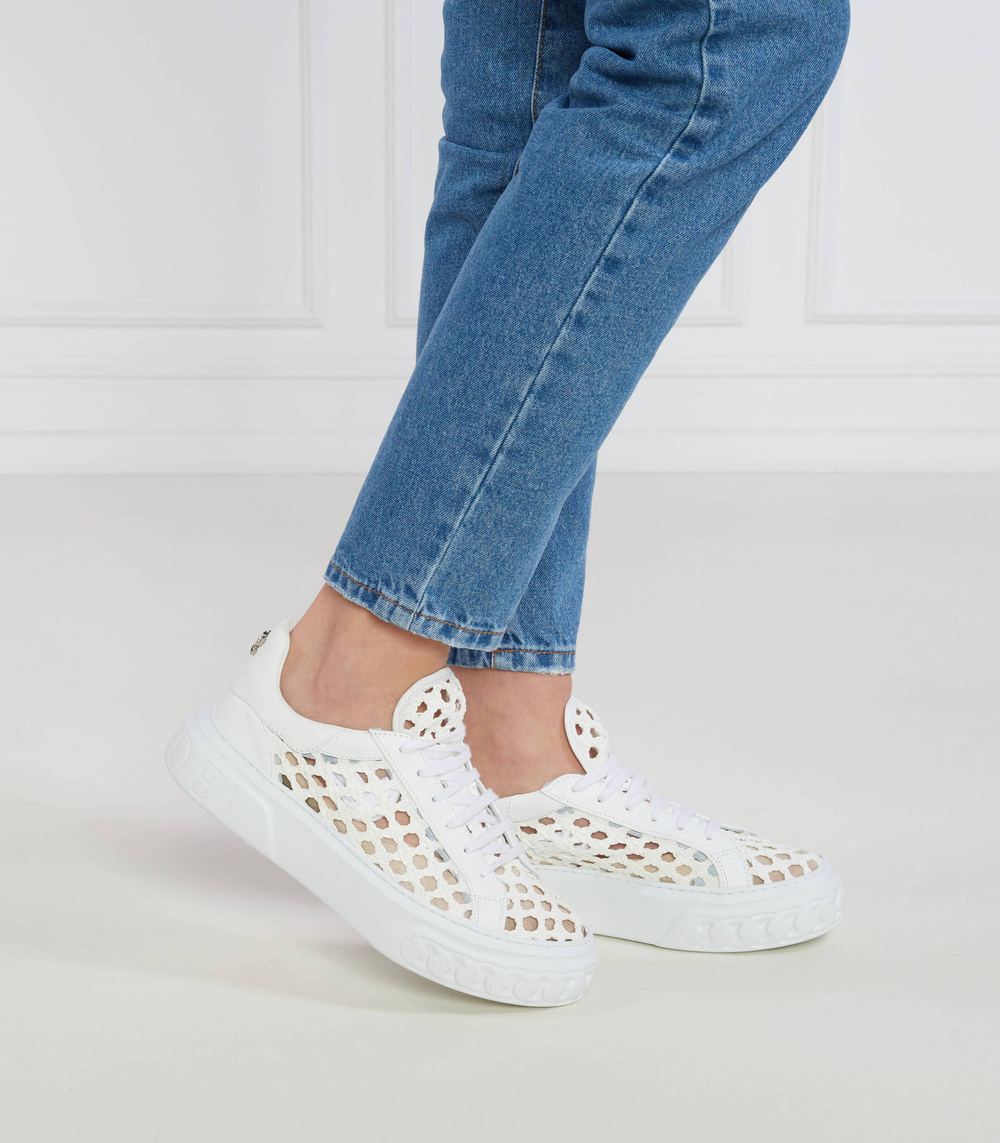 Кожаные кроссовки bianco Casadei - белый(2X951V0201C2006)