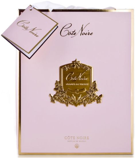 Розовое шампанское, большая розовая свеча Арт-деко с кисточкой, Cote Noire