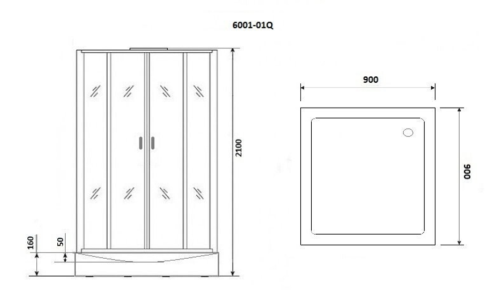 Душевая кабина Niagara Premium NG-6001-01Q