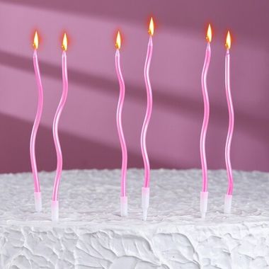 Свечи для торта витые 