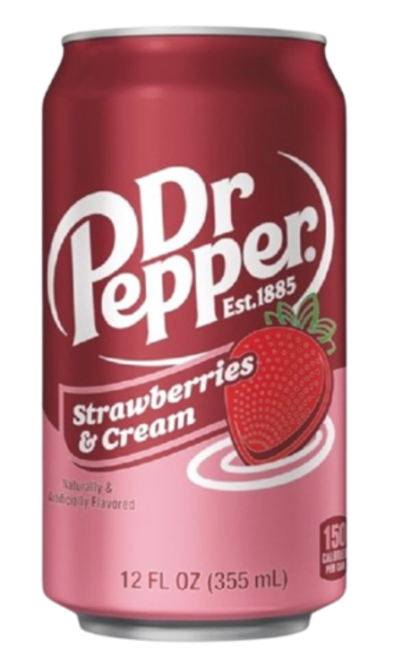 Газированный напиток Dr.Pepper со вкусом клубничного крема
