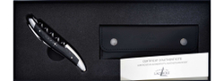 Le Sommelier knife, shiny finish, Black compressed fabric