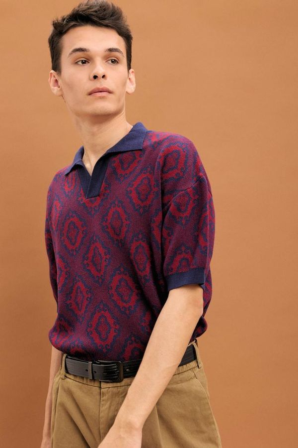 Поло Тюбетейка унисекс темно-синяя - фото 3