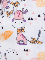 Детская пижама с брюками дПБ-41/жирафик-розовый