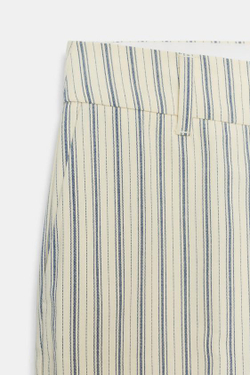 ZARA БРЮКИ ПРЯМОГО КРОЯ С НИЗКОЙ ПОСАДКОЙ, СВЕТЛО-ЖЕЛТЫЙ