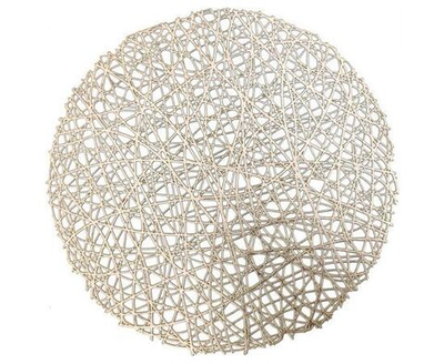 Салфетка сервировочная d 38см (круг) ПВХ, золото, PVR-02, 8596 Рыжий Кот