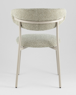 Стул обеденный Ayla бежево-зеленый кремовые ножки