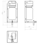 Дозатор для мыла с лазерным сенсором встраиваемый за зеркалом 3л. для MUMO.12053.S1 матовый