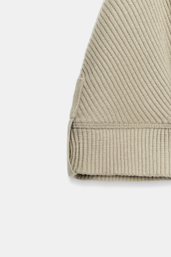 ZARA ХЛОПКОВАЯ ФУТБОЛКА В РУБЧИК, ХАКИ