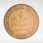Germany, 10 Pfennigs, 1950, (Munich Mint - "D"), VF