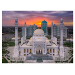 Алмазная мозаика Alingar, на подрамнике, с полным заполнением, (матов.), 30х40 см, 20 цветов, "Мечеть пророка Мухаммада"