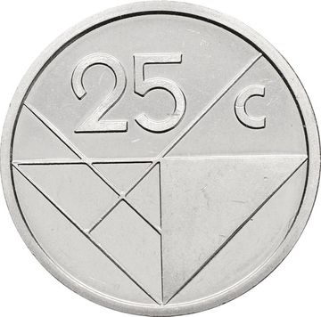 25 центов 2024 Аруба
