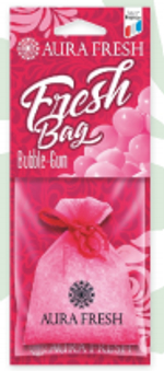 Аром-р AURA FRESH FRESH BAG BUBBLE GUM Ароматизатор воздуха мешочек