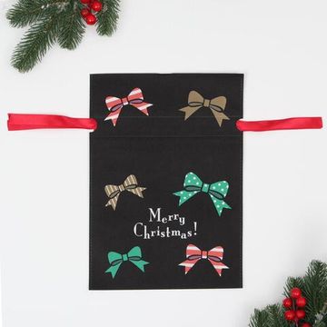 Мешок подарочный "Новогодние банты", 22 x 31 см