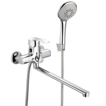 Смеситель для ванны и раковины 40к ПРОФСАН ПСМ-777-023 "ПЛЮС"  эксцентрики "ЕВРО",  ХРОМ