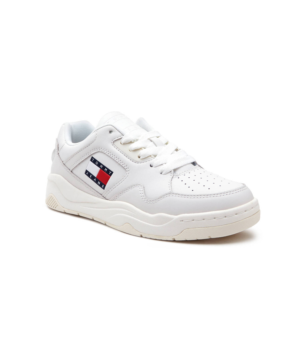 Кожаные кроссовки new basket Tommy Jeans - белый(EN0EN02524)