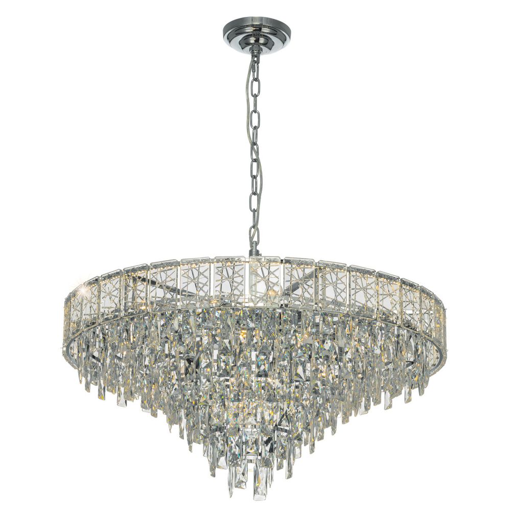 Citilux SAGRADA CL317281 Люстра хрустальная подвесная Хром