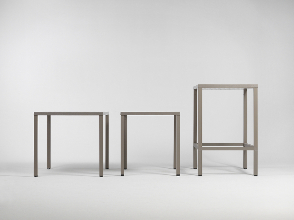 Стол пластиковый обеденный Nardi Cube 140x80, тортора