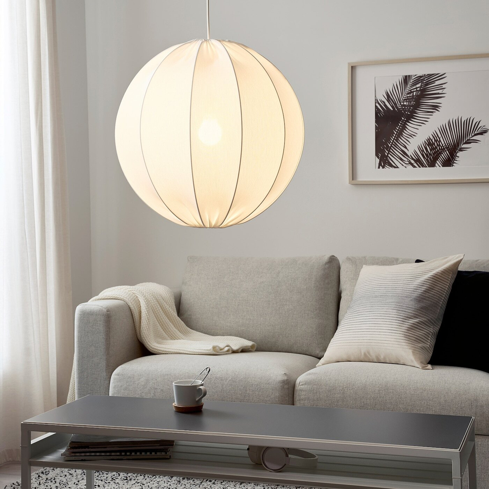 Подвесной светильник IKEA REGNSKUR / SUNNEBY (РЕГНСКУР / САННЕБИ), Белый, 50 см