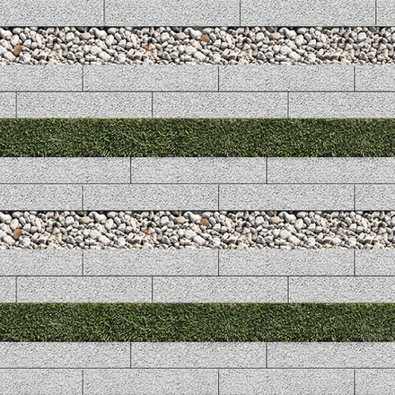 Тротуарная плитка ГАЗОННАЯ РЕШЕТКА - Гранит Белый