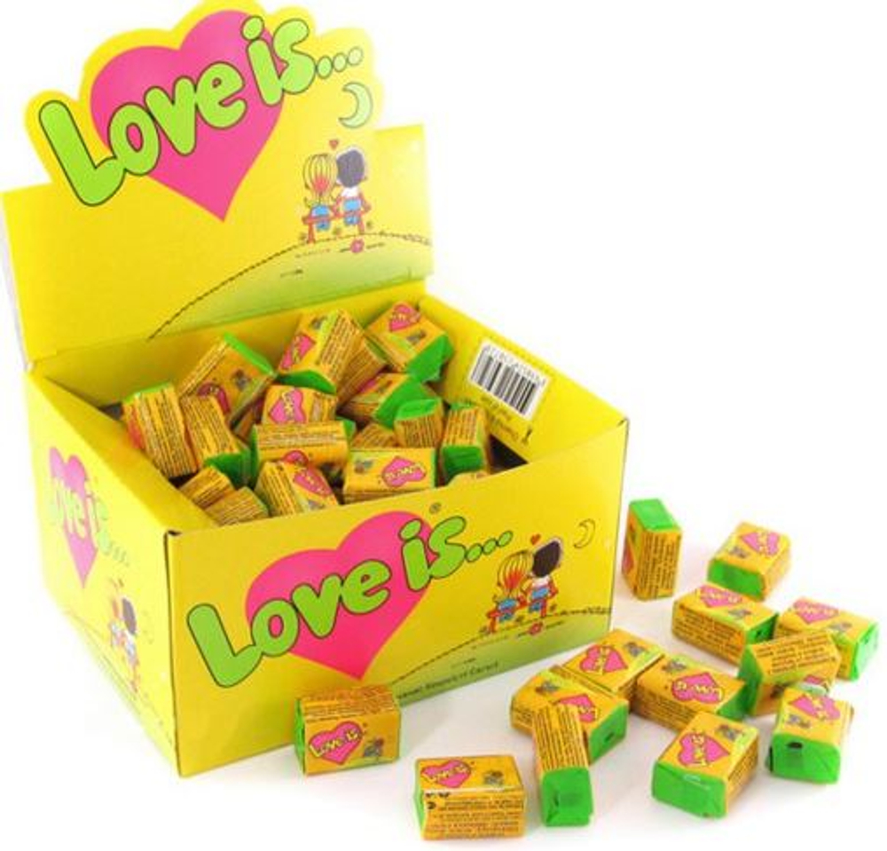 Жевательная резинка Love Is кокос-ананас 100шт