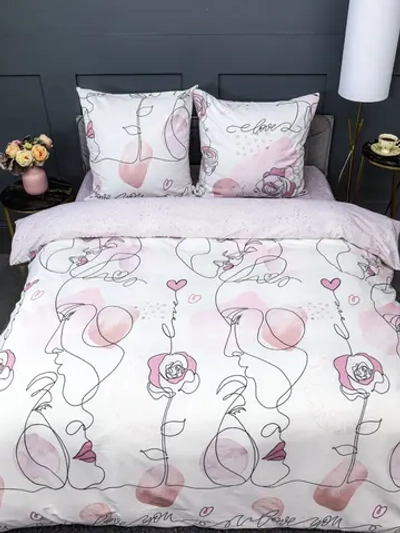 Постельное белье Евро Макси бязь «PAVLine», «Лица»