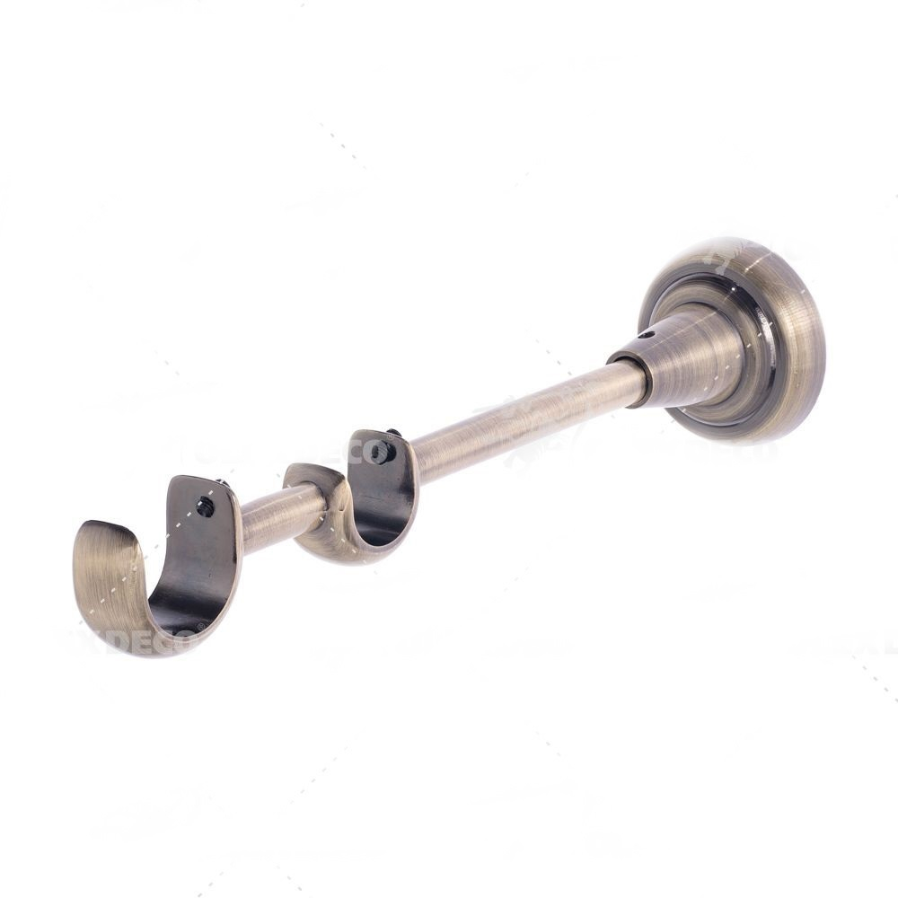 Кронштейн металлический двухрядный d25/19 мм, цвет антик