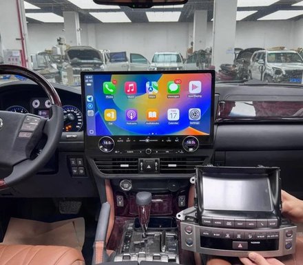 Магнитола для Lexus LX570 2007-2015 - Carmedia ZF-3037-GE на Android 13, 8Гб+128Гб, CarPlay, 4G SIM-слот