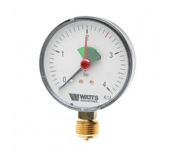 Манометр радиальный с указ. предела MHR 80/4 x 1/ 2 Ду 80 мм