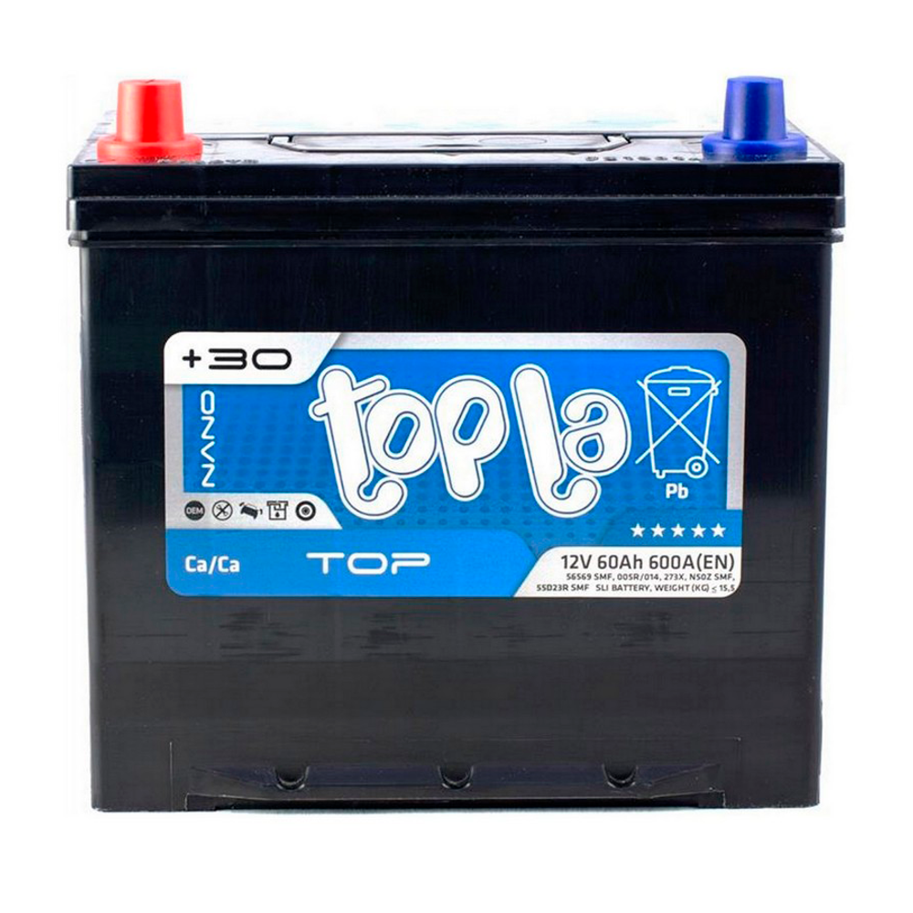 Аккумулятор TOPLA Top (60Ah, 600A, L+)