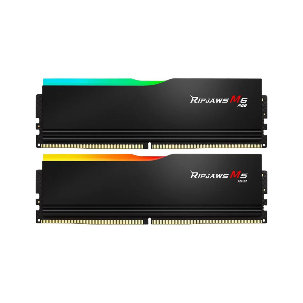Оперативная память G.SKILL RIPJAWS M5 RGB 64GB 6000МГц DDR5 CL30 DIMM (Kit of 2x32GB) 1.4V XMP 3.0, Black