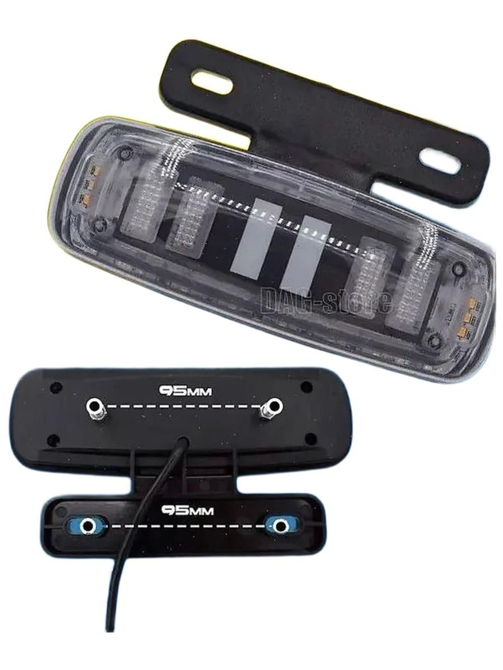 Габарит задний (стоп сигнал полицейский) поворотники 48-60V 6pin для электровелосипеда