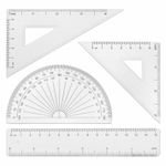 Готовальня BRAUBERG SCHOOL KIT, 8 предметов, циркуль 115 мм, чертежные принадлежности, лавандовый цвет, 210703