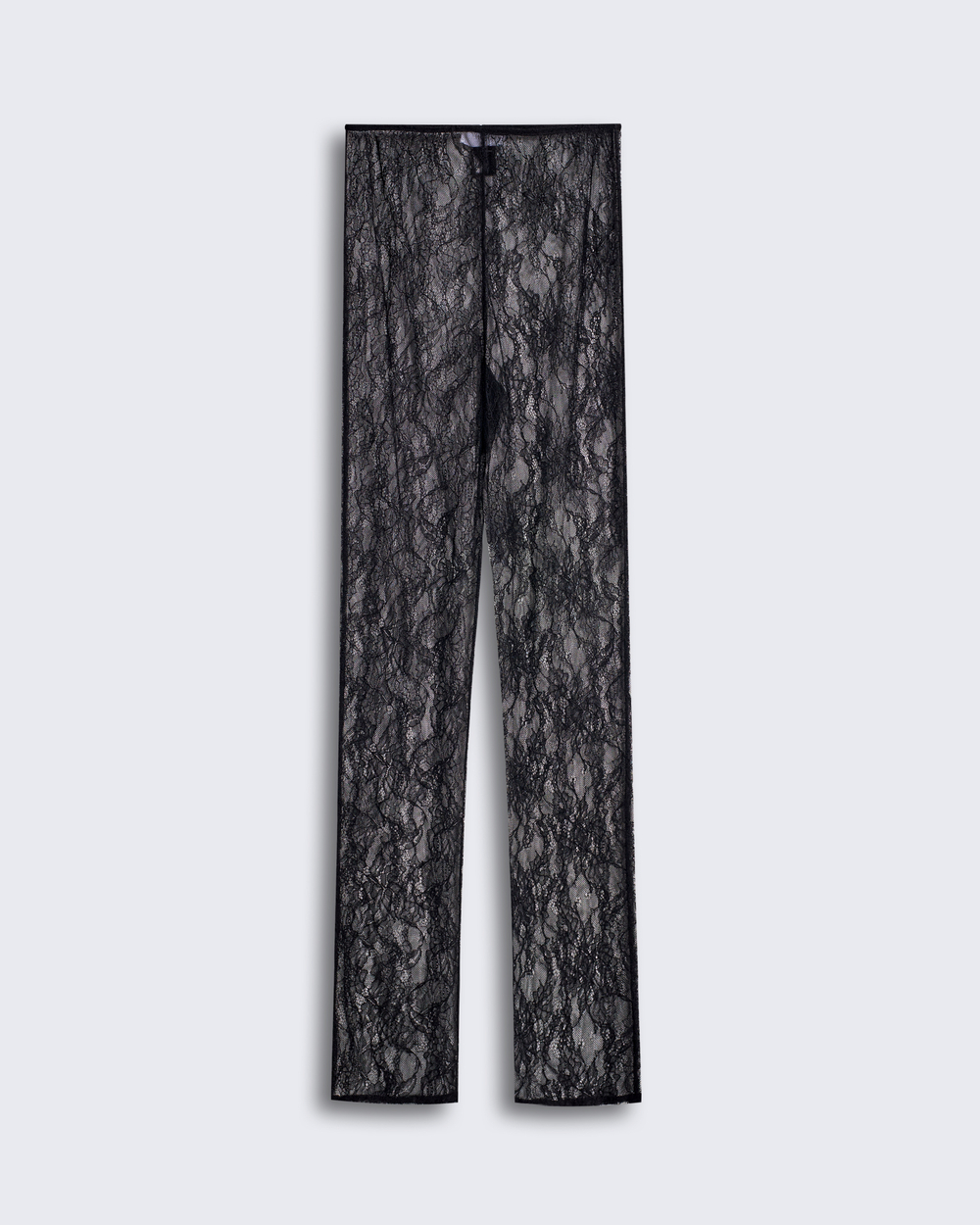 Брюки из тонкого кружева черный