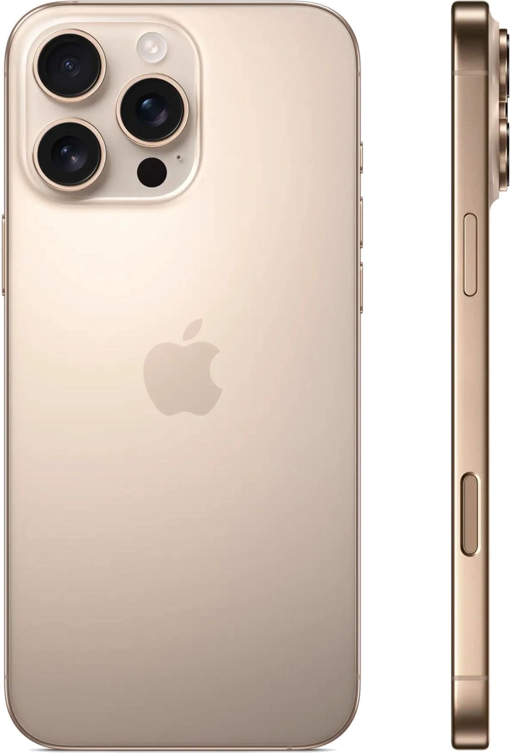 Смартфон Apple A3296 iPhone 16 Pro Max 512Gb бежевый титан моноблок 3G 4G 1Sim 6.9" 1320x2868 iOS 18 48Mpix 802.11 a/b/g/n/ac/ax/be NFC GPS Protect