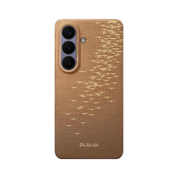 Чехол Pitaka Edge Case для Samsung S26, Золотой блик | Golden Glint