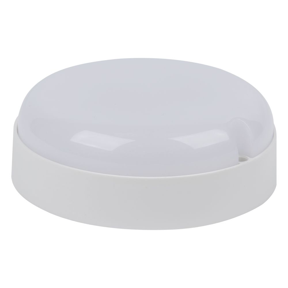 ULW-Q243 12W-6500К-NL SENSOR IP65 WHITE Светильник светодиодный влагозащищенный. с датчиком освещенности и движения. Дежурный-основной режимы. Круг. Дневной свет6500K. Диаметр 135мм. Белый. ТМ Volpe