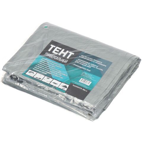 Тент универсальный, 600х500 см, TP-100-5-6-GR/SL