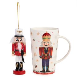 НАБОР ПОДАРОЧНЫЙ LEFARD "ЩЕЛКУНЧИК" (КРУЖКА 385 МЛ В КОМПЛЕКТЕ С ЁЛОЧНОЙ ИГРУШКОЙ)