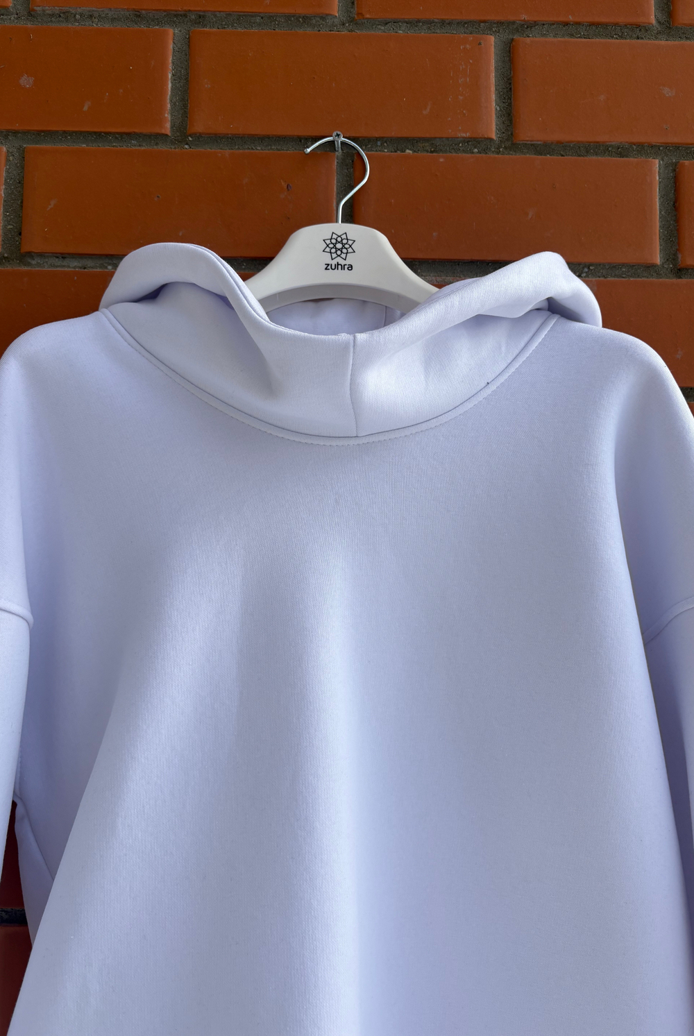 Худи / белый/ унисекс / начес