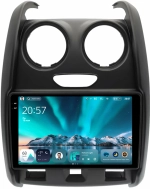 Магнитола для Renault Duster 1 2015-2020, Lada Largus 2021+ (мультируль/джойстик, рамка большая матовая) - Teyes CC4 монитор 9.2" 2K QLED на Android 14, Snapdragon 680, DSP, CarPlay, 4G SIM-слот