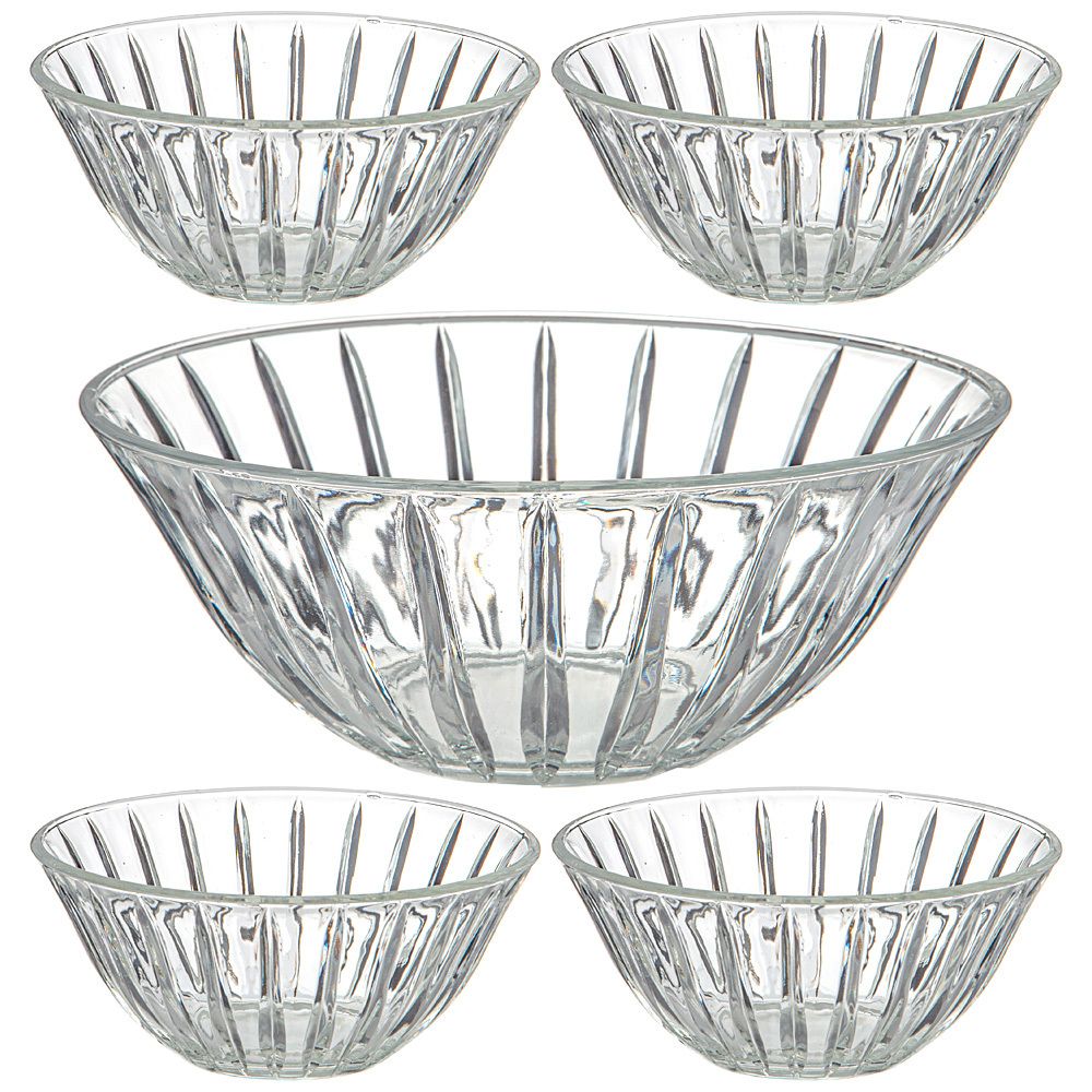 НАБОР САЛАТНИКОВ ИЗ 5 ШТ. "LINES" 1600 МЛ/300 МЛ