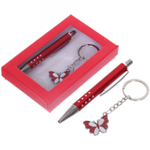 Набор подарочный «Цветочек» (ручка и брелок), микс цветов